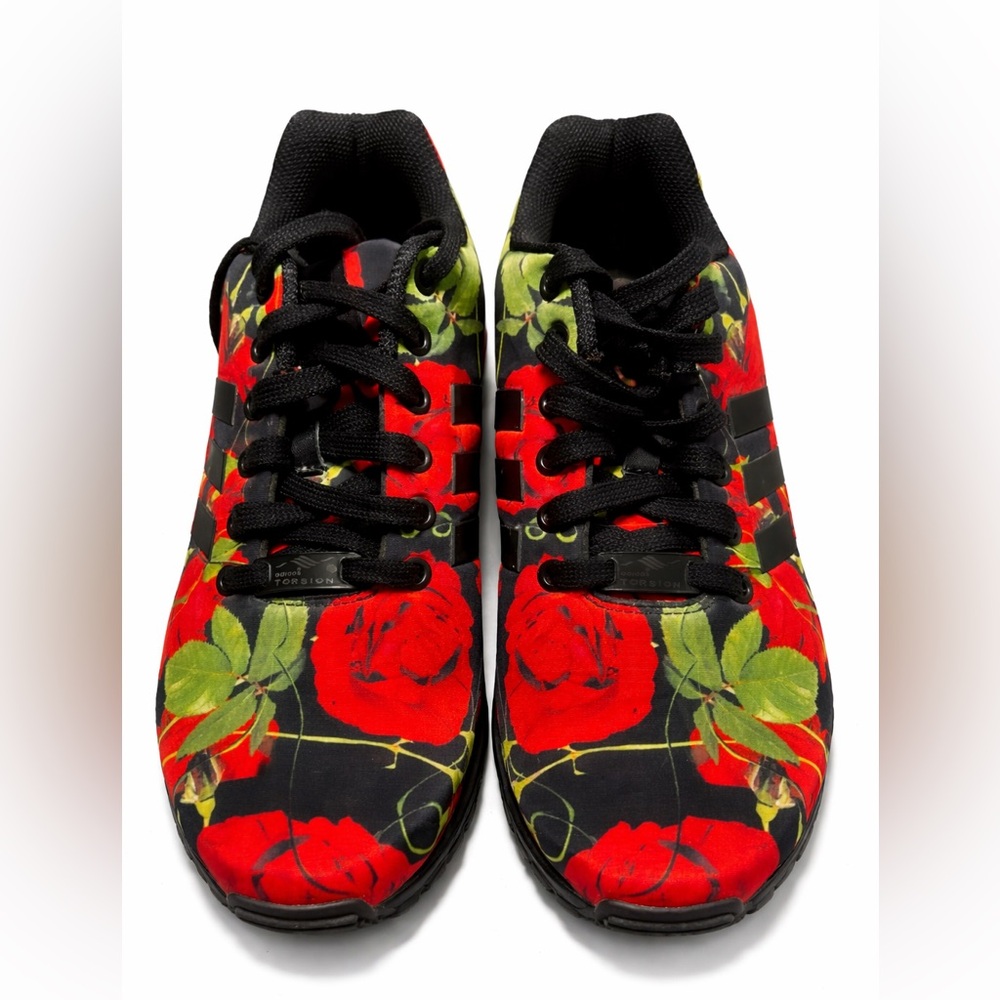 Adidas Torsion Floral Rose Print Sneakers – Size 8 – NWOT